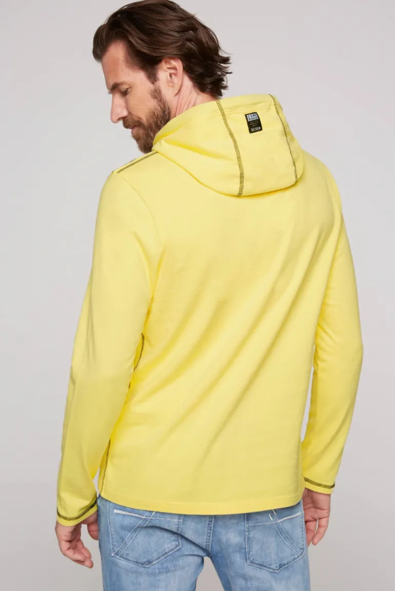 Cheap CAMP DAVID & SOCCX Langarmshirt mit Kapuze und Print light lime lightlime