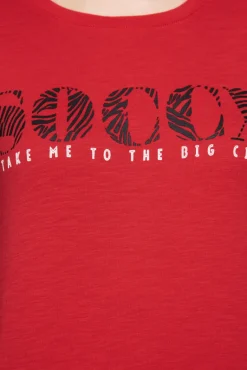 Best CAMP DAVID & SOCCX Langarmshirt mit Logo Print flame scarlet flamescarlet