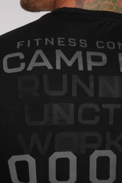 Shop CAMP DAVID & SOCCX Langarmshirt mit reflektierendem Rücken-Print black