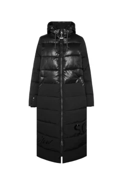 Fashion CAMP DAVID & SOCCX Langer Steppmantel im Materialmix black