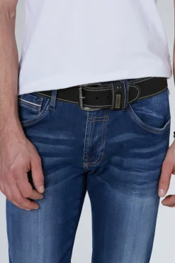 Discount CAMP DAVID & SOCCX Ledergürtel black