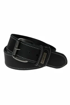 Discount CAMP DAVID & SOCCX Ledergürtel black
