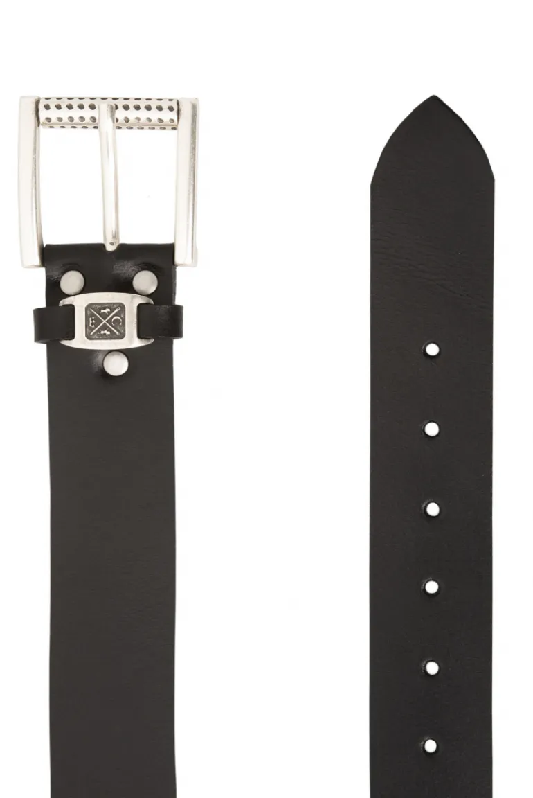 Store CAMP DAVID & SOCCX Ledergürtel im Used Look black