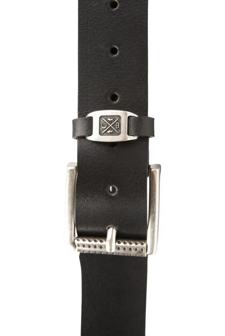 Store CAMP DAVID & SOCCX Ledergürtel im Used Look black