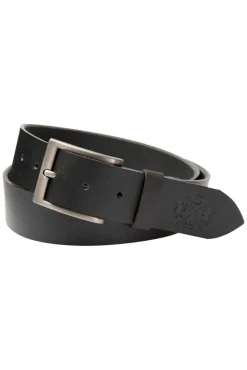 Outlet CAMP DAVID & SOCCX Ledergürtel mit matter Dornschließe black