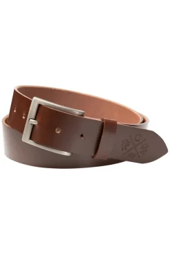 Store CAMP DAVID & SOCCX Ledergürtel mit matter Dornschließe brown