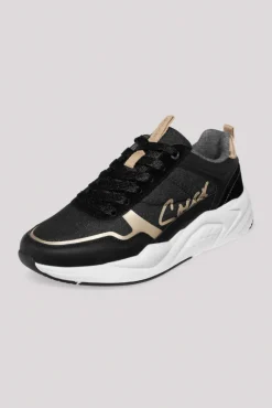 Cheap CAMP DAVID & SOCCX Leichter Sneaker mit Glitter-Design black