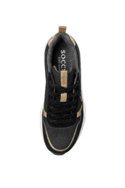 Cheap CAMP DAVID & SOCCX Leichter Sneaker mit Glitter-Design black