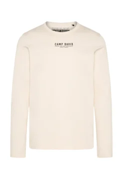 Best CAMP DAVID & SOCCX Longsleeve mit Logo Print ecru