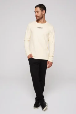 Best CAMP DAVID & SOCCX Longsleeve mit Logo Print ecru