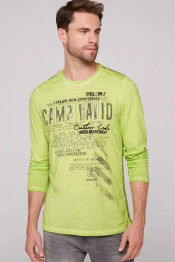 Best Sale CAMP DAVID & SOCCX Longsleeve mit Tapes und Logo-Applikationen poison ivy poisonivy