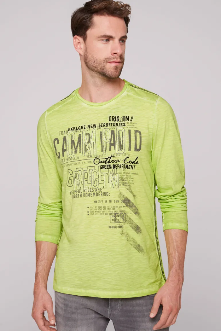 Best Sale CAMP DAVID & SOCCX Longsleeve mit Tapes und Logo-Applikationen poison ivy poisonivy