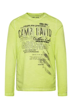 Best Sale CAMP DAVID & SOCCX Longsleeve mit Tapes und Logo-Applikationen poison ivy poisonivy