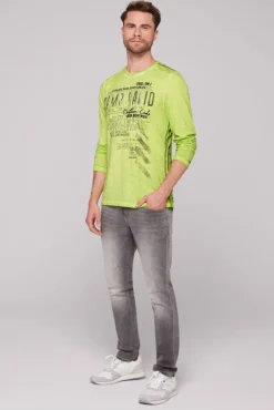 Best Sale CAMP DAVID & SOCCX Longsleeve mit Tapes und Logo-Applikationen poison ivy poisonivy