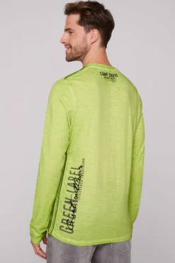 Best Sale CAMP DAVID & SOCCX Longsleeve mit Tapes und Logo-Applikationen poison ivy poisonivy
