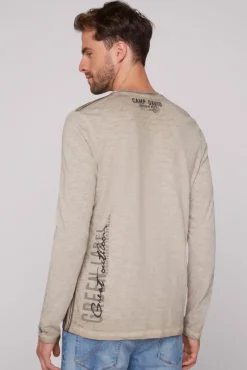 Best CAMP DAVID & SOCCX Longsleeve mit Tapes und Logo-Applikationen fossil brown fossilbrown