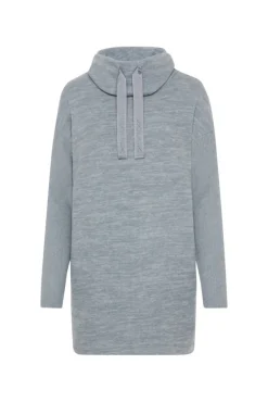 Store CAMP DAVID & SOCCX Meliertes Strickkleid mit Rollkragen cold grey melange coldgreymelange