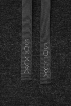 Cheap CAMP DAVID & SOCCX Meliertes Strickkleid mit Rollkragen black melange blackmelange