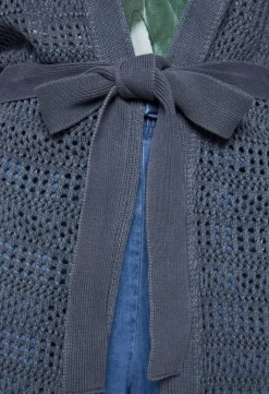Hot CAMP DAVID & SOCCX Mesh-Cardigan mit Glitzerstein-Wording blueberry