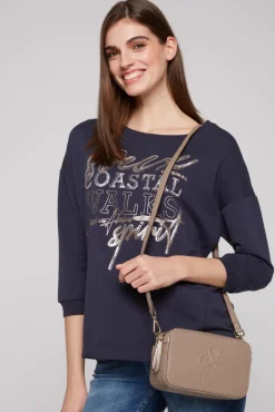 Flash Sale CAMP DAVID & SOCCX Modern Bag mit Logo-Prägung beige