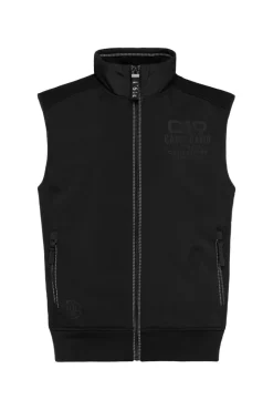 Online CAMP DAVID & SOCCX Outdoorweste im tonigen Materialmix black