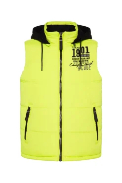 Sale CAMP DAVID & SOCCX Outdoorweste mit abtrennbarer Sweatkapuze neon kiwi neonkiwi