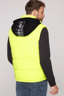 Sale CAMP DAVID & SOCCX Outdoorweste mit abtrennbarer Sweatkapuze neon kiwi neonkiwi