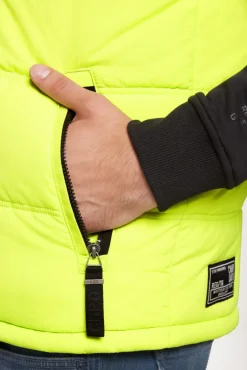 Sale CAMP DAVID & SOCCX Outdoorweste mit abtrennbarer Sweatkapuze neon kiwi neonkiwi