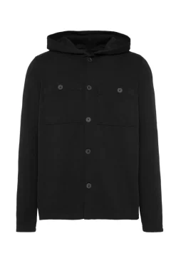 Best CAMP DAVID & SOCCX Overshirt mit Kapuze und Brusttaschen | M black