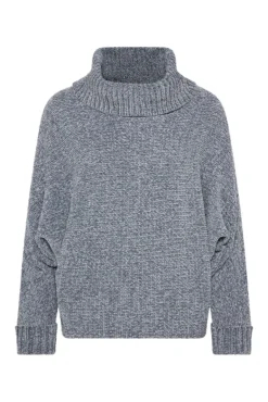 New CAMP DAVID & SOCCX Oversized Rollkragenpullover aus Chenille cold grey coldgrey