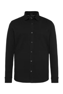 Sale CAMP DAVID & SOCCX Oxford Langarmhemd black