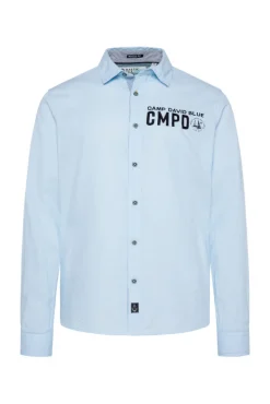 Flash Sale CAMP DAVID & SOCCX Oxford-Langarmhemd mit Logo-Stickereien summer blue summerblue