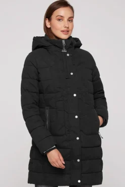 Cheap CAMP DAVID & SOCCX Peached Parka mit abtrennbarer Kapuze black