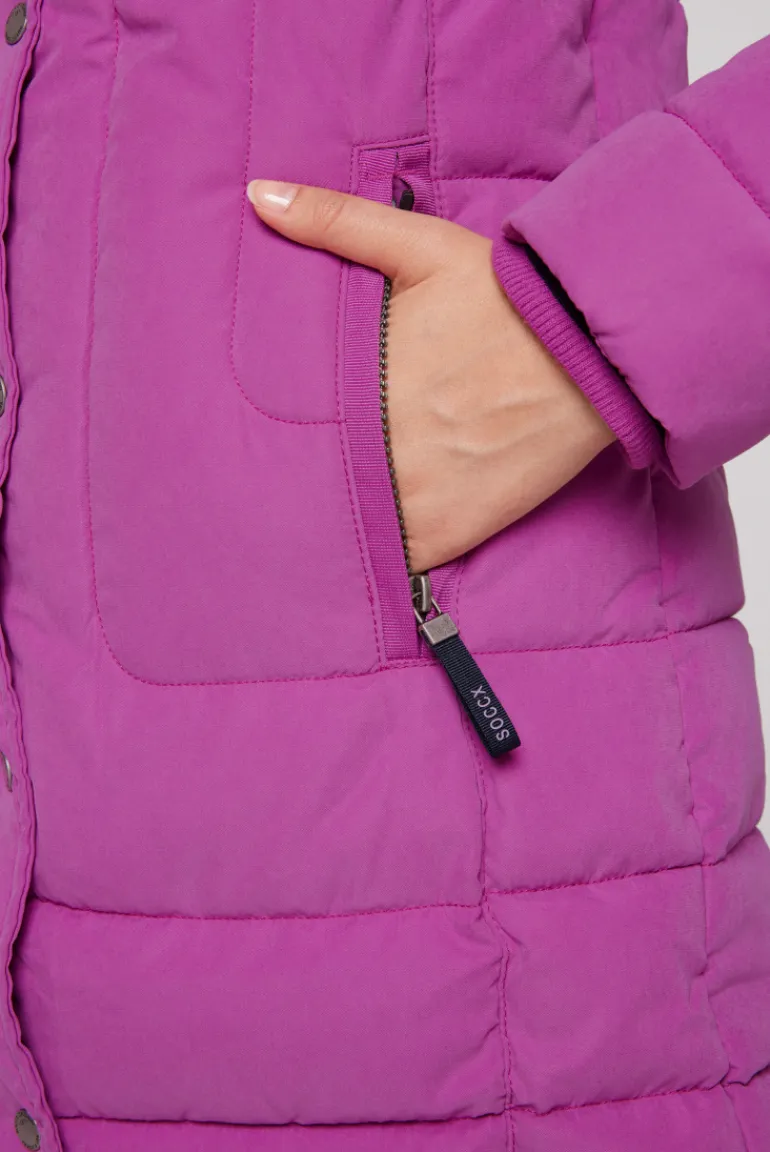 Best Sale CAMP DAVID & SOCCX Peached Parka mit abtrennbarer Kapuze iced berry icedberry