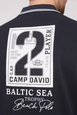 Cheap CAMP DAVID & SOCCX Pikee-Polo mit Color-Blocking und Artworks tan