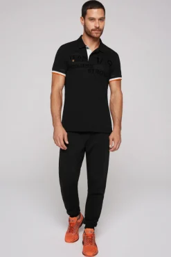 Best Sale CAMP DAVID & SOCCX Pikee-Polo mit Flockprint black
