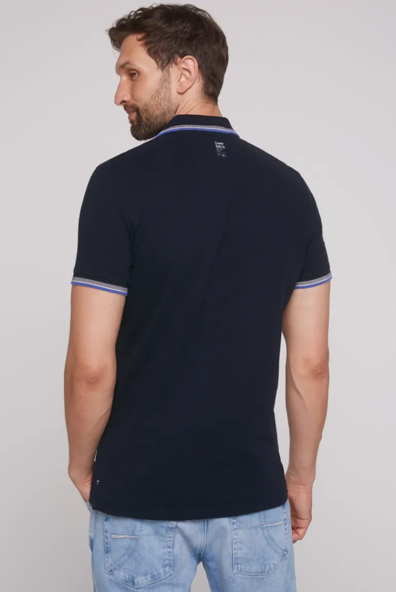 Sale CAMP DAVID & SOCCX Pikee-Polo mit Label-Applikationen blue navy bluenavy