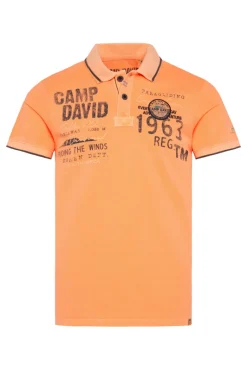 New CAMP DAVID & SOCCX Pikee-Polo mit Logo-Applikationen sunrise orange sunriseorange