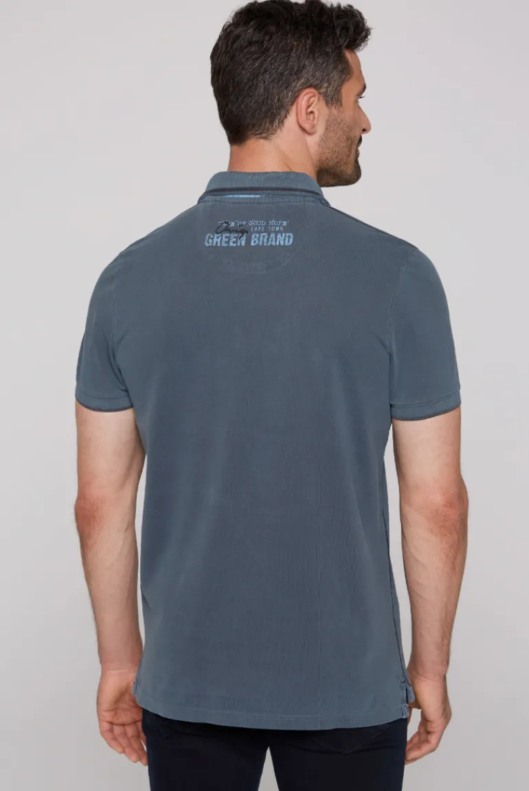 Fashion CAMP DAVID & SOCCX Pikee-Polo mit Logo-Applikationen blue navy bluenavy