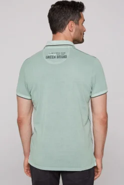 Cheap CAMP DAVID & SOCCX Pikee-Polo mit Logo-Applikationen teal