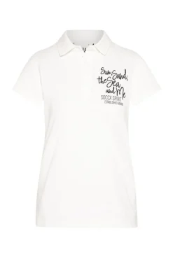 Store CAMP DAVID & SOCCX Pikee-Polo mit Rücken-Artwork ivory