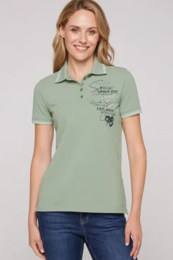 Best CAMP DAVID & SOCCX Pikee-Polo mit Rücken-Artwork muted aqua mutedaqua