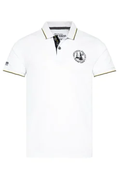 Best Sale CAMP DAVID & SOCCX Pikee-Polo mit Tipping-Effekten opticwhite