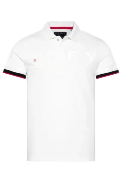 Sale CAMP DAVID & SOCCX Pikee-Polo mit tonigem Rubber Artwork white