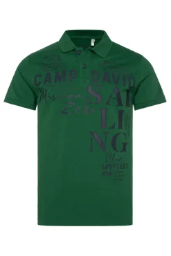 Cheap CAMP DAVID & SOCCX Pikee-Poloshirt mit Sailing Print raw green rawgreen