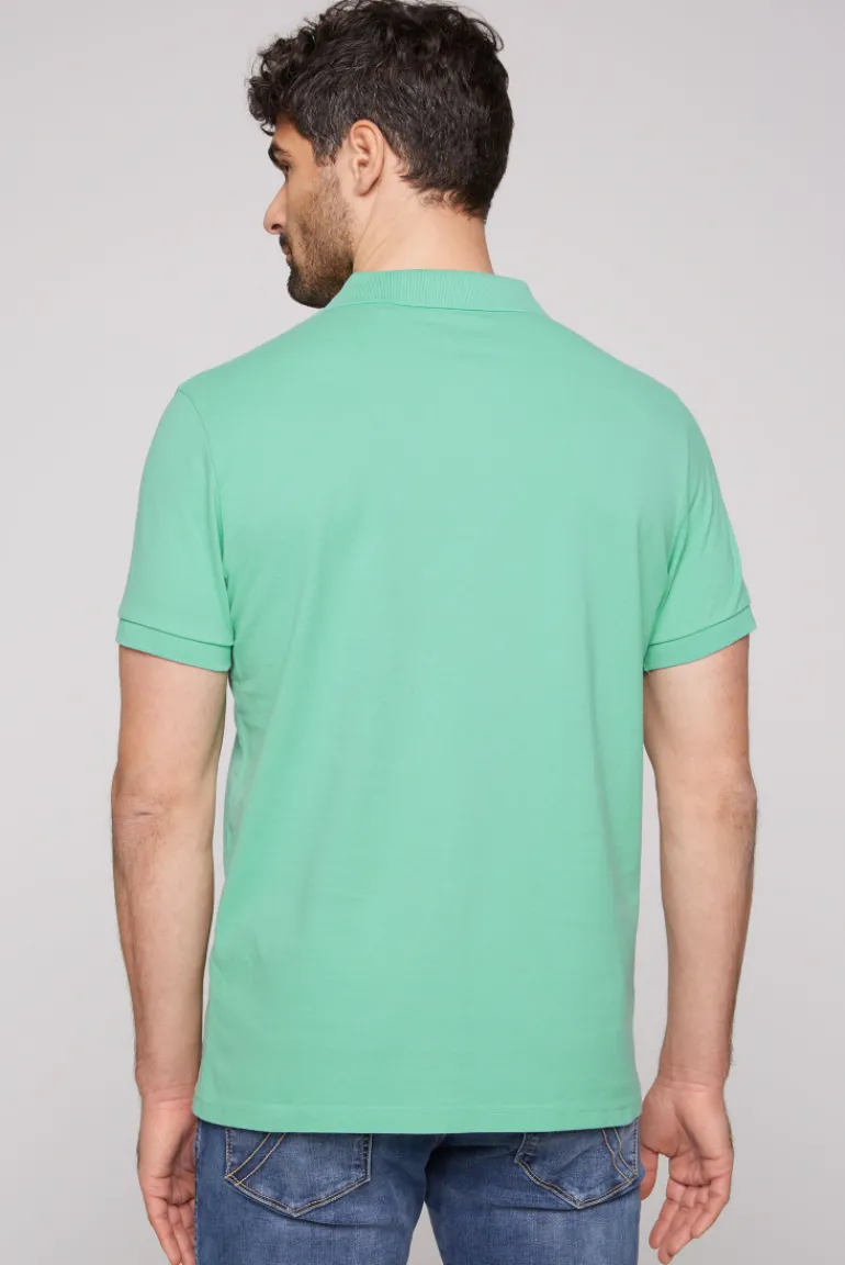 Hot CAMP DAVID & SOCCX Pikee-Poloshirt mit Sailing Print sea green | L seagreen