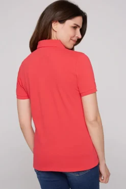 Best CAMP DAVID & SOCCX Poloshirt aus Pikee mit Glitter Print skipper red skipperred