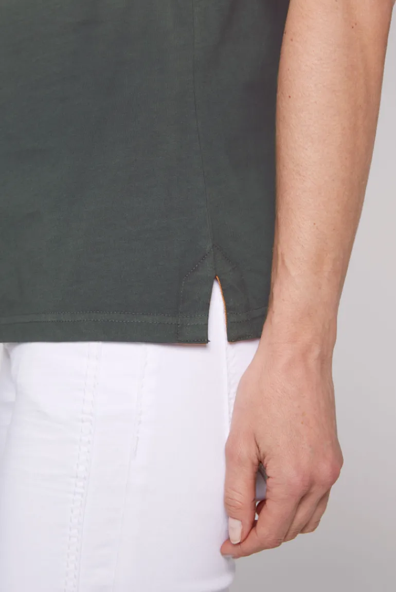 New CAMP DAVID & SOCCX Poloshirt Dip Dye mit Rücken-Artwork sage green sagegreen