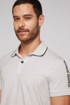 Cheap CAMP DAVID & SOCCX Poloshirt mit All Over Print shell