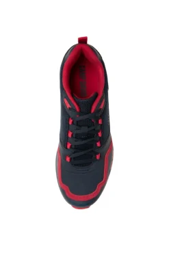 Sale CAMP DAVID & SOCCX Power Sneaker im Materialmix mit XL-Logo navy / red